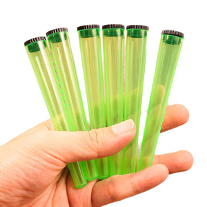 Tube en plastique 16x112mm avec boîte de présentation, bouchon à vis en PP étanche, support à cigares scellé, conteneur de stockage pour herbes et tabac - Product Image 2