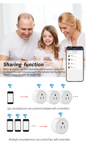 Enchufe inteligente Wifi estándar de EE. UU. con medición ABS 10A toma de corriente teléfono móvil Control remoto interruptor de sincronización comando de voz - Product Image 6
