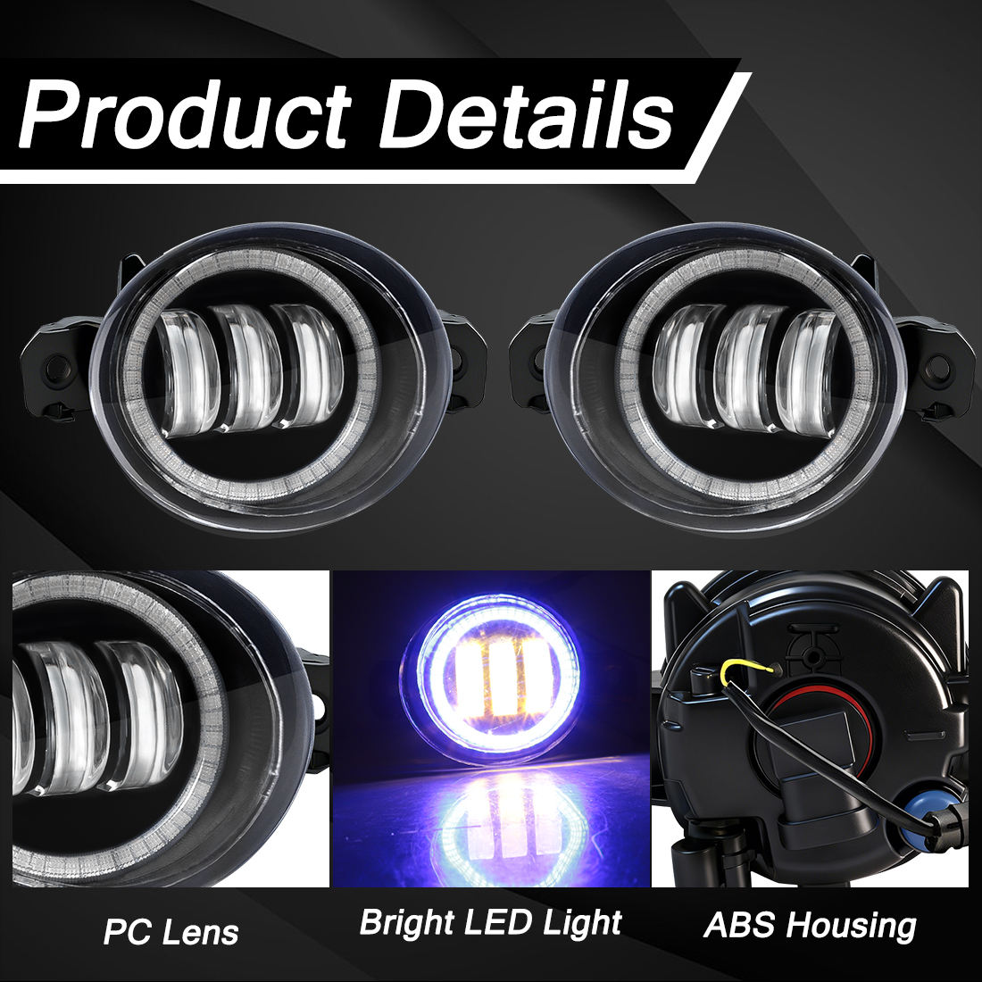 Luz amarilla Ojos de ángel azules