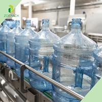 Ligne de production d'eau d'usine d'embouteillage de bouteilles à boire pures à petite échelle automatique complète de 5 gallons a à Z