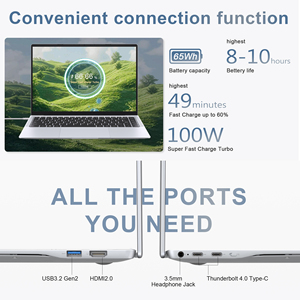 Intel Core Ultra 7 Ultra 5 16GB <span class=keywords><strong>32GB</strong></span> <span class=keywords><strong>DDR5</strong></span> 1TB SSD usb4.0 ordinateur xách tay máy tính xách tay máy tính kinh doanh Máy tính chơi Game máy tính xách tay - Product Image 5