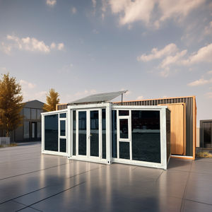 Listo para vivir Casa pequeña plegable de lujo 20ft 40ft Casa prefabricada Casa contenedor expandible portátil con energía solar - Product Image 4
