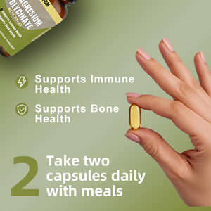 Suplemen Kesehatan Imun & Tulang untuk Dewasa Magnesium Glisinat D3 + <span class=keywords><strong>K2</strong></span> Softgels 60 Kapsul |   Pemasok Grosir Label Pribadi OEM/ODM - Product Image 3