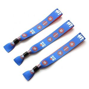 Bracelets personnalisés avec logo sur mesure, en tissu sublimé, pour les fêtes musicales - Product Image 4