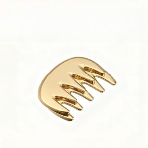 หวีนวดหนังศีรษะโลหะแบบวัยรุ่น/OEM งานหัตถกรรมประณีต90มม. 53มม. เครื่องมือขูดเส้นลมปราณดูแลเส้นผมความเครียด - Product Image 2