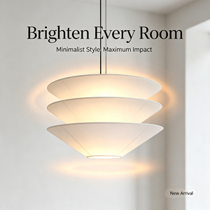 Luminaire suspendu en papier de bambou au design créatif pour l'éclairage résidentiel, petit, réglable, idéal pour galerie, escalier, hall d'entrée - Product Image 5