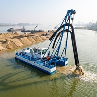 Draga de succión de arena de 10 pulgadas, máquina de dragado por succión a chorro de alto rendimiento de 800 m³/h para minería de arena de río
