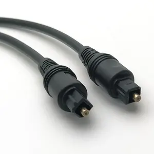 1メートル1.5m 1.8m To 20M Black PVC Jacket Cabo De Audio De Fibra Optica Digital Optical Toslink Audio Cable For DVD