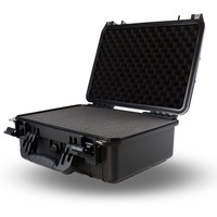 Boîtier de transport pour équipement et instruments, pour le rangement de câbles/fils, transport audio, en plastique durable, antichoc et anti-poussière