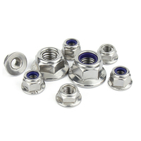 A2 A4 SS304 SS316 SS316L 18-8 Bride Hexagonale En Acier Inoxydable Écrou Auto-Verrouillage De DIN6926
