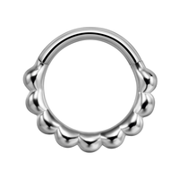 Bijoux de piercing corporel européens et américains en acier inoxydable 316L, anneau de nez articulé, boucles d'oreilles hélix, cartilage, rook