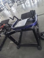 Machine à fessiers à charge libre en acier, ergonomique, pour exercices assis, avec système de sécurité, pour fessiers et ischio-jambiers, usage commercial en salle de sport