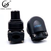 YIVO XSSH Connecteur Audio Haute Fidélité IEC en Cuivre Pur, Prise Mâle/Femelle US EU UK AC 2 Broches 3 Broches, DIY OEM ODM