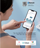 Kalkulator BMI skala lemak tubuh pintar Digital akurat kalkulator populer 8 elektroda Wifi Bluetooth koneksi kamar mandi aplikasi Inpedance pintar