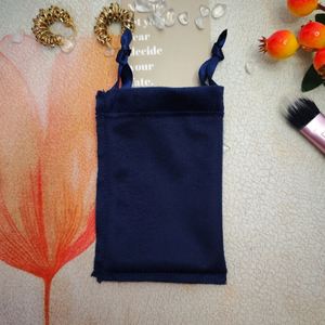 Pochette en velours doux flanelle pour collier et rouge à lèvres, sac cadeau haut de gamme en velours avec cordon de serrage, pochette à bijoux pour collier - Product Image 6