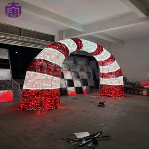 Décoration de Noël, Halloween et mariage : tunnel lumineux LED 3D moderne, grand format, extérieur, personnalisable, IP65, pour usage commercial. - Product Image 5