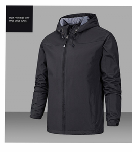 <span class=keywords><strong>Chaqueta</strong></span> Cortavientos <span class=keywords><strong>para</strong></span> Hombre <span class=keywords><strong>y</strong></span> <span class=keywords><strong>Mujer</strong></span>, Ligera, con Capucha <span class=keywords><strong>y</strong></span> Cremallera, de Poliéster, <span class=keywords><strong>para</strong></span> Senderismo, Camping <span class=keywords><strong>y</strong></span> Uso Casual - Product Image 2