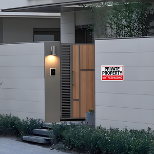 Chúng tôi kho nhanh chóng vận chuyển dấu hiệu cảnh báo California mã hình sự tài sản riêng không có dấu hiệu xâm nhập hai gói - Product Image 4