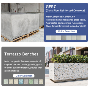 Vasi e Fioriere <span class=keywords><strong>da</strong></span> <span class=keywords><strong>Giardino</strong></span> Grandi e Moderni Personalizzabili, Durevoli, Grigio Scuro, per Progetti di Paesaggistica - Product Image 2