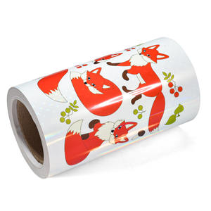 Pegatinas de vinilo Etiquetas de logotipo personalizado Autoadhesivas imprimibles A4 Papel adhesivo de vinilo holográfico transparente - Product Image 4