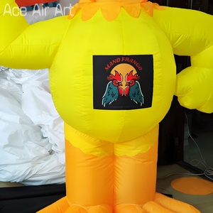 Poulet géant de dessin animé de poulet debout gonflable accrocheur de 2.5M pour les événements, la publicité et les décorations extérieures - Product Image 5