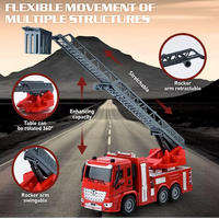 Camion de pompier télécommandé RC, jouet pour garçon, 1/30 RC 27Mhz, véhicule d'ingénierie