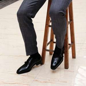Chaussures habillées Oxford de luxe italiennes à lacets bleues et marron pour l'automne – Légères, antidérapantes, respirantes, pour le travail - Product Image 5