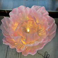 Fleurs géantes lumineuses électriques faites à la main, à ouverture et fermeture automatiques, pour scène de mariage, vitrine de centre commercial, exposition artistique