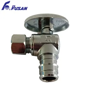 Angle Valve Handle Manufacture Upc And Nsf Approved 1/8"-1/2" 3/4" 1 Inch Forged Brass Water For Bath Toilet ,Right Angle Valve