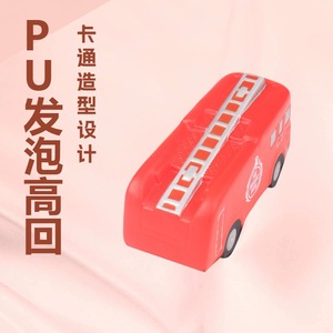 Camion de pompiers Boeing en mousse PU, jouet anti-stress, décoration de dessin animé - Product Image 5