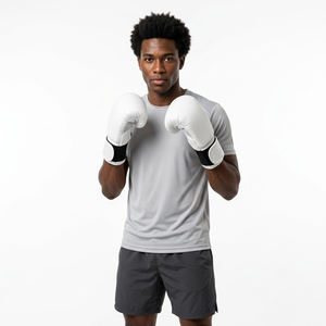 Gants de boxe personnalisés en PU et cuir véritable, 12 oz, gants d'entraînement pour la boxe, sparring, gants de frappe professionnels - Product Image 5