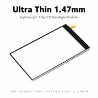 Module de rétroéclairage LED ultra-mince à faible consommation, écran de 3,1 pouces de taille personnalisée pour appareils portables intelligents, terminaux de point de vente, lunettes de réalité virtuelle