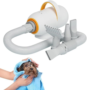 Sèche-cheveux pour animaux de compagnie à faible bruit, vitesse réglable, pour chiens et chats, avec ions négatifs, souffleur de poils et aspirateur réglable - Product Image 1