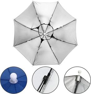 Parapluie-chapeau portable et imperméable avec logo personnalisé, pour l'extérieur, modèle 2026, petite taille, mains libres - Product Image 4