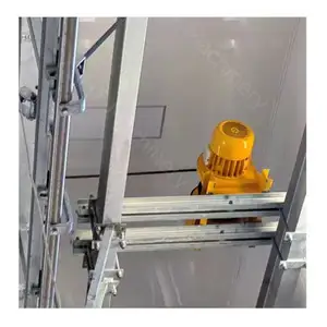 Electric hoist machine for changing rail and lifting cattle in slaughterhouse