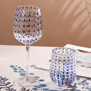 <span class=keywords><strong>Juego</strong></span> <span class=keywords><strong>de</strong></span> Vasos <span class=keywords><strong>de</strong></span> Vino Tinto para Restaurante, Vasos <span class=keywords><strong>de</strong></span> Agua para el Hogar, 4 Piezas, 300-500 ml, Diseño Moderno y Simple, Logotipo Impreso - Product Image 2