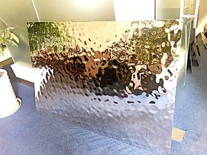 Papier peint auto-adhésif en acier inoxydable à effet d'ondulation d'eau, film décoratif mural en métal ondulé pour KTV, miroir de fond pour décoration de mariage - Product Image 4