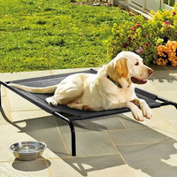 Lit pour grand chien, lit surélevé rafraîchissant, portable, durable, imperméable, pliable, pour le camping, les parcs, les plages