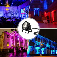 Projecteur de lumière de scène LED 12x18W RGBWAUv, équipement d'extérieur 6 en 1 pour DJ Disco
