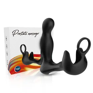 Desain baru steker anal pemijat prostat anal pria mesin pijat prostat vibrator