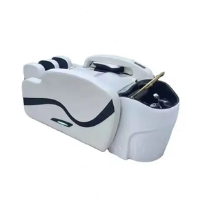 Salon Furniture Barber Shop Electric Shampoo Chair Head Spa Hair Washing Massage <b>Bed</b> With <b>Led</b> Lighting and Water Circulation - Product Image 4