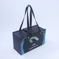 Caja de Regalo Magnética Cuadrada Pequeña de Lujo Personalizada, Hecha de Kraft Reciclado, con Diseño Sorpresa para Empaque de Bodas
