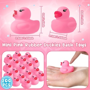 Mini a granel, patos de goma chirriantes, juguetes de baño, pequeño flotador, bañera, Duckies, Baby Shower, recuerdo de fiesta para cumpleaños, suministros de decoración de <span class=keywords><strong>coche</strong></span> - Product Image 3