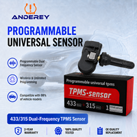 Sensor Tekanan Ban TPMS 315/433 MHz ANDEREY Universal yang Dapat Diprogram, Fungsi Pembelajaran Otomatis, Mengganti 98% Model Mobil