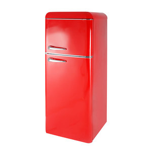 Réfrigérateur professionnel personnalisable <span class=keywords><strong>vintage</strong></span> rétro à congélateur supérieur, double porte, pour usage domestique - Product Image 2