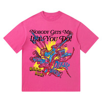 T-Shirt Graffiti-Gitarren buchstaben Gedruckt Kurzärmlige Herren Street Hip-Hop-Stil Lose vielseitige tägliche Tops