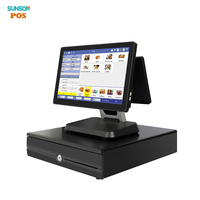 Système de point de vente pour restaurant Sunson S1 avec écran tactile capacitif Windows 10, processeur Intel Core I5 8 Go/128 Go