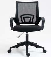 Chaises de bureau ergonomiques de haute qualité chaise pivotante en maille avec dossier moyen noir personnalisé
