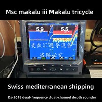 Sondeur échographique marin Linglu DS-2018 pour navires offshore professionnels, double canal 10 pouces, certifié CCS