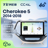 TEYES CC4L pour Jeep Cherokee 5 KL 2014 - 2018 Autoradio CarPlay Radio Multimédia Stéréo Car Play Android Auto 2DIN